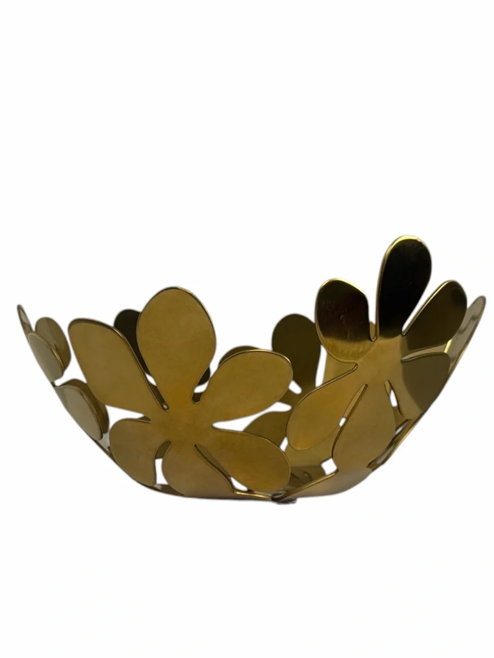 IKEA STOCKHOLM Gold Metal Floral Bowl | Monika Mulder Centerpiece Decor